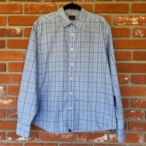 Untuckit Relaxed Fit Durbanville WF Wrinkle Free 100% Cotton Shirt Plaid Large